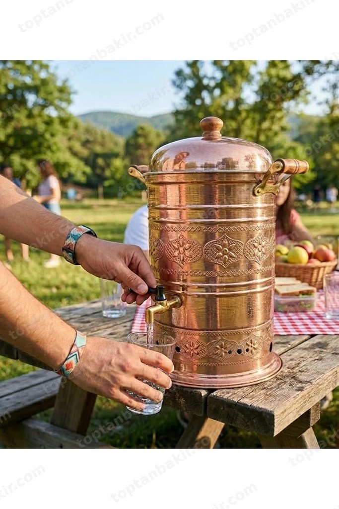 Bakır Su Sebili 5 Litre – Musluklu – fotoğraf 2